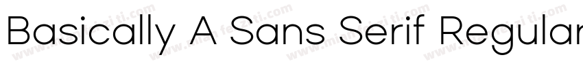 Basically A Sans Serif Regular字体转换